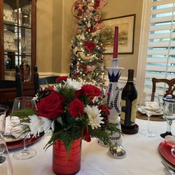 Arlington Flower Shop - Fresh Christmas flowers and greens for the table.