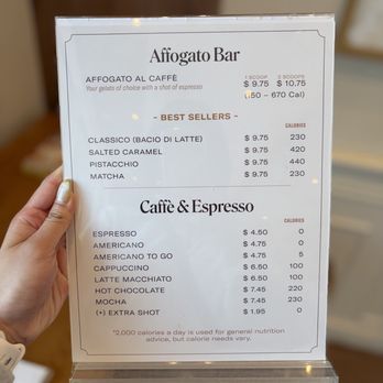 Bacio Di Latte - Coffee menu - Gelato Near Me - Irvine, California Bacio Di Latte - Coffee menu - Gelato Near Me - Irvine, California