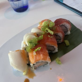 Ocean Hai - Rainbow roll - New American Near Me - Clearwater Beach, Florida Ocean Hai - Rainbow roll - New American Near Me - Clearwater Beach, Florida