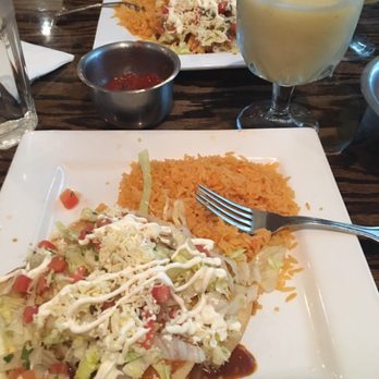 Plaza Azteca - Lunch special #6 two enchiladas with sour cream, pico de gallo, cheese, lettuce, and rice! Definitely delicious and filling. - Mexican Near Me - Glen Allen, Virginia Plaza Azteca - Lunch special #6 two enchiladas with sour cream, pico de gallo, cheese, lettuce, and rice! Definitely delicious and filling. - Mexican Near Me - Glen Allen, Virginia