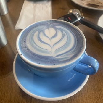 Buka Maranga - Lavender Blue Matcha Latte - Bagels Near Me - Mississauga, Ontario