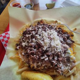 Super fries  with asada