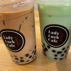 Lady Luck Cafe - Their honeydew and black milk tea boba