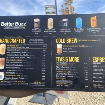 Better Buzz Coffee - Las Vegas - Menu - Coffee & Tea Near Me - Henderson, Nevada Better Buzz Coffee - Las Vegas - Menu - Coffee & Tea Near Me - Henderson, Nevada