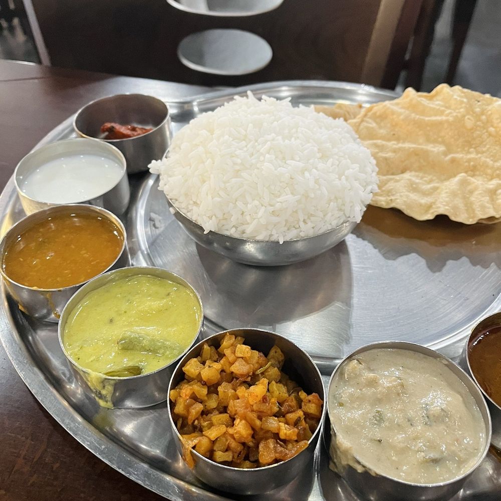 Anjappar Chettinad Indian Restaurant - *Anjappar Vegetarian Thali - Indian Near Me - Tustin, California