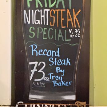 Paddy's Irish Pub - The Steak Night Details. And don't even think about trying to beat Troy's record. - Irish Near Me - Charles Town, West Virginia Paddy's Irish Pub - The Steak Night Details. And don't even think about trying to beat Troy's record. - Irish Near Me - Charles Town, West Virginia
