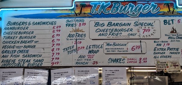 Menu photo 7 TK Burgers Mission Viejo, CA