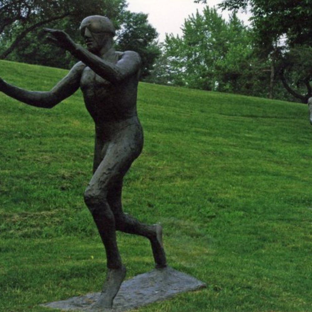 Elisabeth Frink; Flying Men; patinated bronze Elisabeth Frink; Flying Men; patinated bronze
