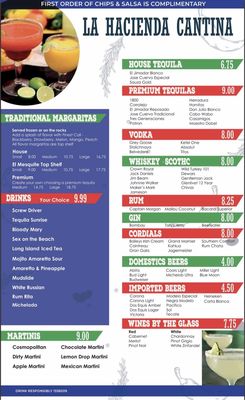 Menu photo 2 La Hacienda De Leon Marrero, LA Menu photo 2 La Hacienda De Leon Marrero, LA