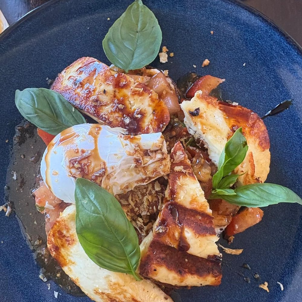 Lansdowne Cafe - The Halloumi Bruschetta - Cafes Near Me - West Hobart, TAS