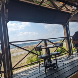 Half Hitch Brewing Company - View from my seat on the patio on a warm spring day.