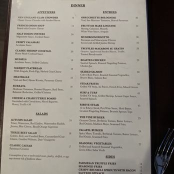 Madison & Vine - Menu - New American Near Me - New York, New York Madison & Vine - Menu - New American Near Me - New York, New York