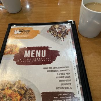 The Omelette Cafe - The Omelette Cafe menu - Cafes Near Me - Manassas, Virginia