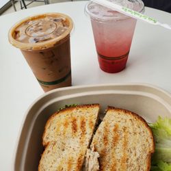 Cloud Bistro - Iced mocha, raspberry limeade, tuna salad sandwich