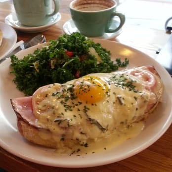 Copa Vida - croque madame with kale salad - New American Near Me - Pasadena, California