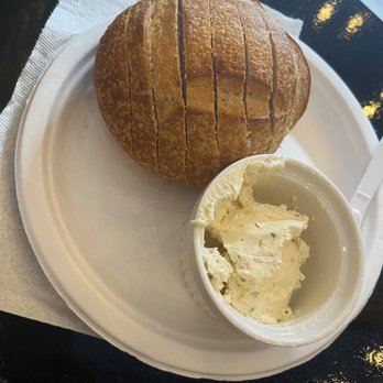 OENO Winemaking - Crusty San Francisco Sourdough with roasted garlic butter - Wineries Near Me - Kailua, Hawaii
