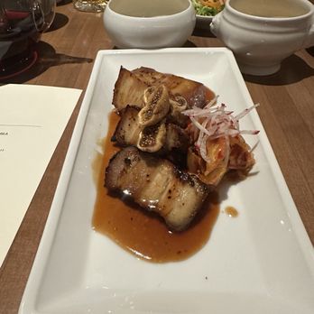 Onggi - Samgyeobsal. Pork belly. Tender and melts in your mouth. Kimchi was excellent. The plum glaze was delicious. - Korean Near Me - Washington, DC, District of Columbia Onggi - Samgyeobsal. Pork belly. Tender and melts in your mouth. Kimchi was excellent. The plum glaze was delicious. - Korean Near Me - Washington, DC, District of Columbia