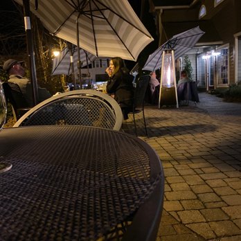 Café Violette - Outside terrace with heaters - Mediterranean Near Me - Blowing Rock, North Carolina Café Violette - Outside terrace with heaters - Mediterranean Near Me - Blowing Rock, North Carolina