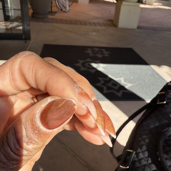 Flashy Nails - Looking raggedy by day 10 - Nail Salons Near Me - Albuquerque, New Mexico