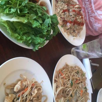 Pho Le Lai - Chicken lo mein, egg rolls, combination house rice. - Vietnamese Near Me - Mission, Texas