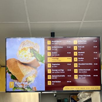 Banh Mi Paris Express - menu - Sandwiches Near Me - Chula Vista, California