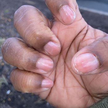 Angel Nails - Just left the nail salon and I'm the wrong one.... she did her best tho..... smh never again.... - Nail Salons Near Me - Parlin, New Jersey