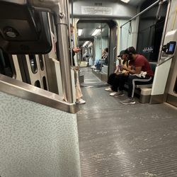 Longwood Medical Area MBTA - E Line - Inside the e train