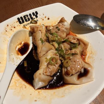 Ugly Dumpling - Spicy Pork & Shrimp Wontons (8) - Chinese Near Me - Newark, Delaware Ugly Dumpling - Spicy Pork & Shrimp Wontons (8) - Chinese Near Me - Newark, Delaware