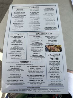 Menu photo 1 Tom's Oyster Bar Royal Oak, MI Menu photo 1 Tom's Oyster Bar Royal Oak, MI