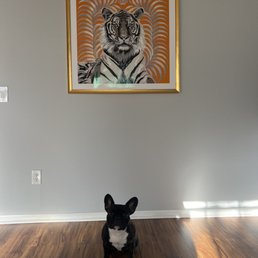Silk scarf framed