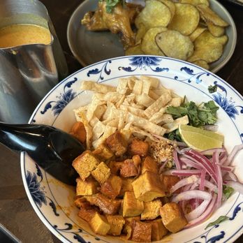 Top Burmese Bistro Royale - Khao soi. No pickled veggies on the side like classic dish. Noodles were good. Sauce bland - Burmese Near Me - Beaverton, Oregon Top Burmese Bistro Royale - Khao soi. No pickled veggies on the side like classic dish. Noodles were good. Sauce bland - Burmese Near Me - Beaverton, Oregon