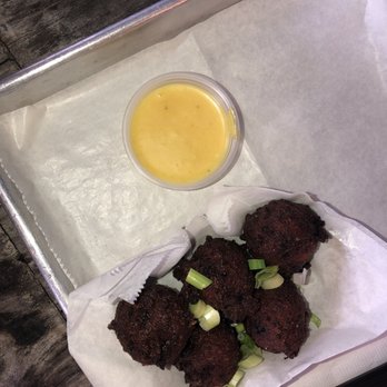 Big Ray's Fish Camp - Conch fritters (definitely burnt) - Seafood Near Me - Tampa, Florida Big Ray's Fish Camp - Conch fritters (definitely burnt) - Seafood Near Me - Tampa, Florida