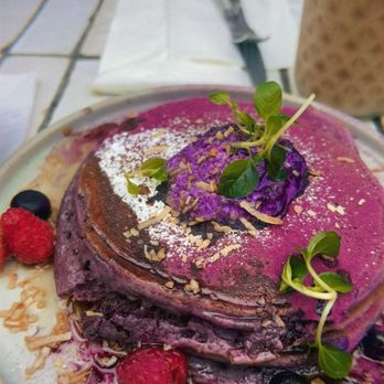 Blue Whale - Ube Pancakes - Cafes Near Me - La Jolla, California