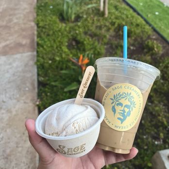 Sage Creamery - 7/21/24- Mint cold brew & kulolo ice cream SO GOOD! - Ice Cream & Frozen Yogurt Near Me - Ewa Beach, Hawaii Sage Creamery - 7/21/24- Mint cold brew & kulolo ice cream SO GOOD! - Ice Cream & Frozen Yogurt Near Me - Ewa Beach, Hawaii