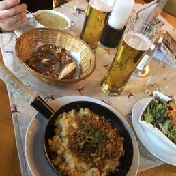 Potato soup, a fresh pretzel, and my cheese dumplings. Wish I knew the beer type -I said light and that's what I got and it hit the spot. Potato soup, a fresh pretzel, and my cheese dumplings. Wish I knew the beer type -I said light and that's what I got and it hit the spot.