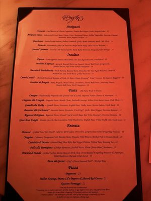 Menu photo 1 IL Bistro Seattle, WA Menu photo 1 IL Bistro Seattle, WA