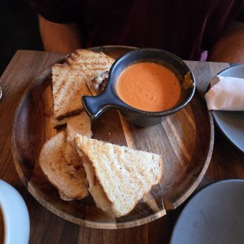 Postino Boulder - OMG Grilled Cheese and tomato soup.  We'd get this again! - Wine Bars Near Me - Boulder, Colorado