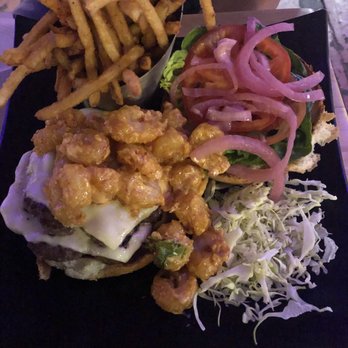 Down the Hatch Maui - Surf and turf burger - SOOO GOOD - Seafood Near Me - Lahaina, Hawaii