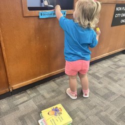 Austin Public Library - Howson - As much as we love our books we have to return them at some point!! I love when she drops them off, it makes me so proud!