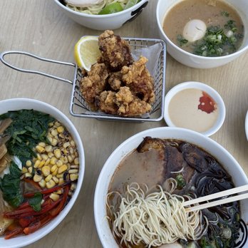 Kashiwa Ramen - Spicy Black Garlic Ramen with Pork Broth, Chicken Cha-shu (Straight noodle) (Food IG: @matcha.eats) - Ramen Near Me - Costa Mesa, California Kashiwa Ramen - Spicy Black Garlic Ramen with Pork Broth, Chicken Cha-shu (Straight noodle) (Food IG: @matcha.eats) - Ramen Near Me - Costa Mesa, California