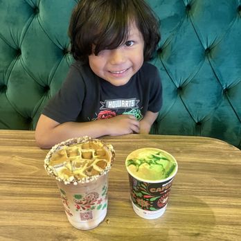 Con Azucar Cafe - My son got surprised with a dinosaur from Jurassic park and I got surprised with a masapan rim. - Juice Bars & Smoothies Near Me - San Jose, California Con Azucar Cafe - My son got surprised with a dinosaur from Jurassic park and I got surprised with a masapan rim. - Juice Bars & Smoothies Near Me - San Jose, California