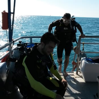 Captain's Corner Dive Center - Coming aboard after a great dive! - Scuba Diving Near Me - Key West, Florida