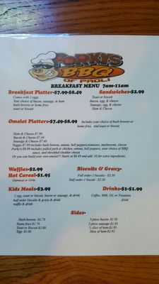 Menu photo 8 Porky's BBQ Paoli, IN Menu photo 8 Porky's BBQ Paoli, IN