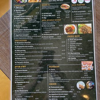 Satay 2 Go - Menu - Chinese Near Me - Apple Valley, Minnesota Satay 2 Go - Menu - Chinese Near Me - Apple Valley, Minnesota