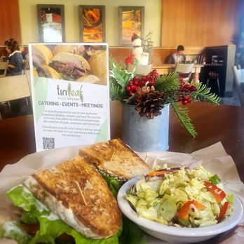 Tinleaf Fresh Kitchen - Avocado Lettuce & Tomato Sandwich with Asian Slaw - New American Near Me - Carlsbad, California Tinleaf Fresh Kitchen - Avocado Lettuce & Tomato Sandwich with Asian Slaw - New American Near Me - Carlsbad, California