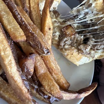 Blue Collar - Philly cheesesteak with fries - Comfort Food Near Me - Miami, Florida