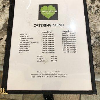 O'ahu Grill - 11/08/2019 - Hawaiian Near Me - Honolulu, Hawaii