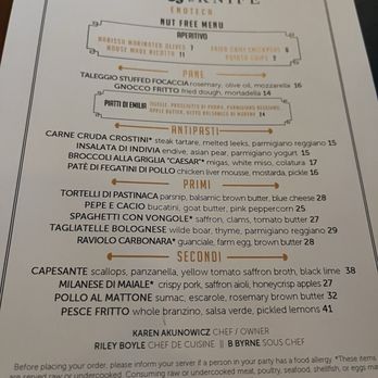 Fox & The Knife - Menu - Wine Bars Near Me - Boston, Massachusetts