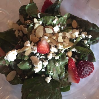 Trattoria Roma - Strawberry spinach salad with almonds and feta cheese - Italian Near Me - Columbus, Ohio Trattoria Roma - Strawberry spinach salad with almonds and feta cheese - Italian Near Me - Columbus, Ohio