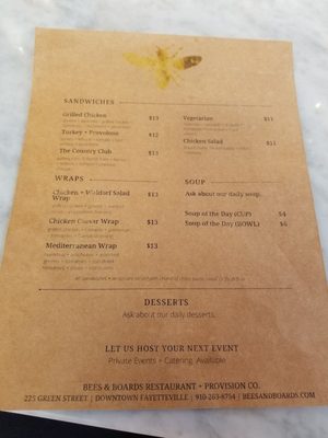 Bees & Boards Restaurant + Provision Company by null